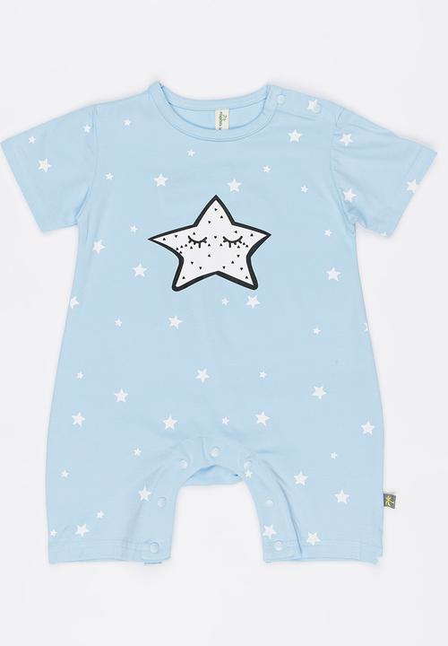 Peninsula Baby - Star Printed Romper Blue