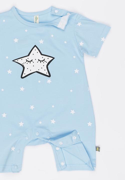 Peninsula Baby - Star Printed Romper Blue