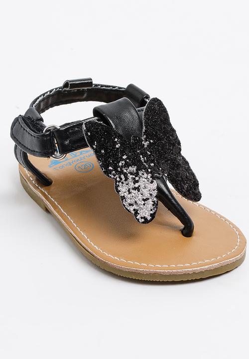Pop Candy - Butterfly Sandals Black