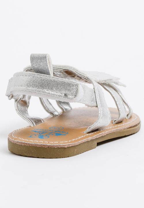 Pop Candy - Sandal with Fringing Silver