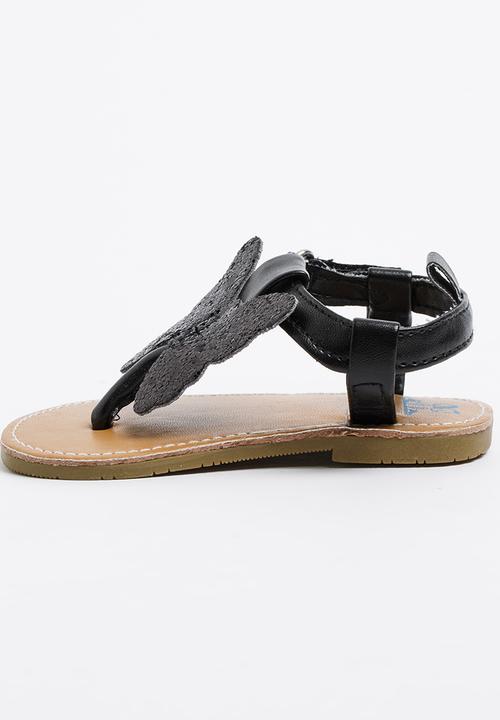 Pop Candy - Butterfly Sandals Black