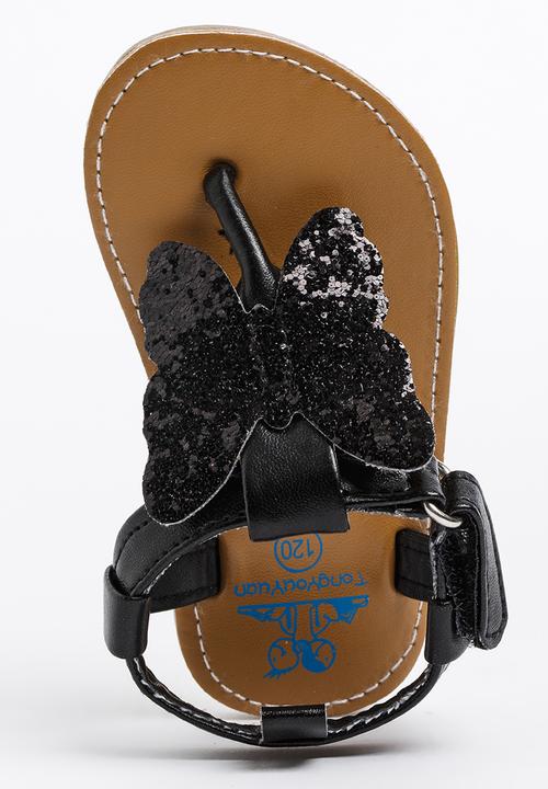 Pop Candy - Butterfly Sandals Black