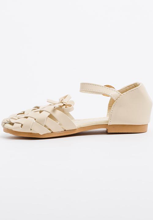 Pop Candy - Girls Cage Sandal Stone