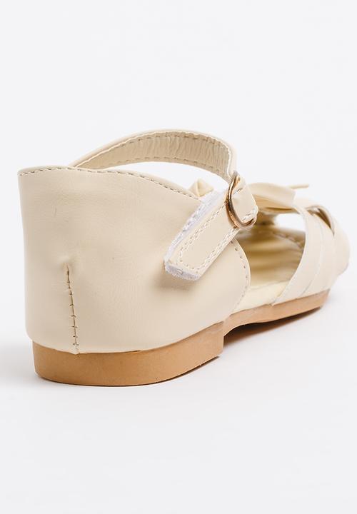 Pop Candy - Girls Cage Sandal Stone