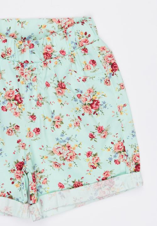 Pop Candy - Floral  Short Green