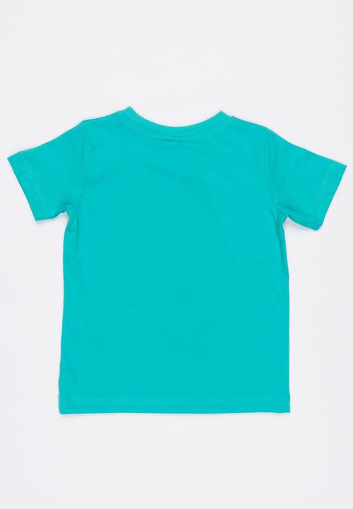 Name It - Printed Short Sleeve Tee Mid Green