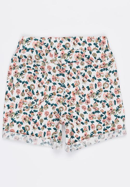 Pop Candy - Floral  Short Pale Pink
