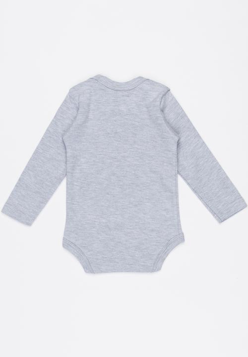 Funky Shop - New Kid In Town Babygrow Grey