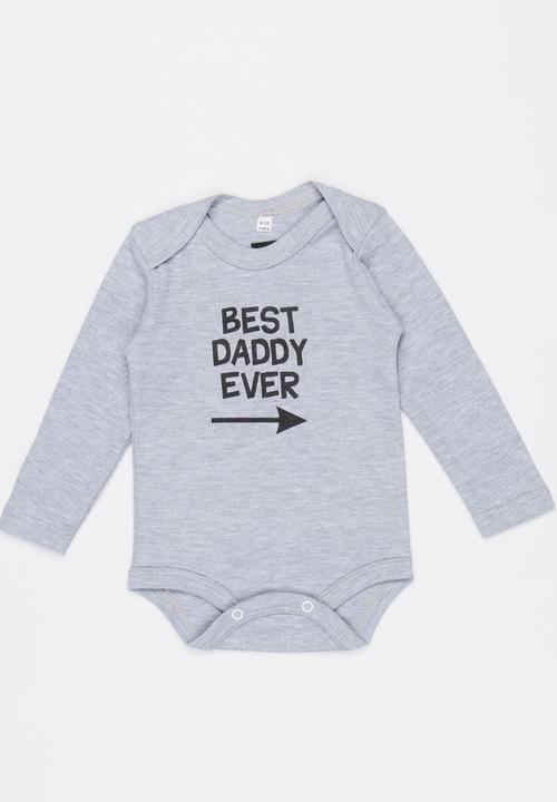 Funky Shop - Best Daddy ever Babygrow Grey