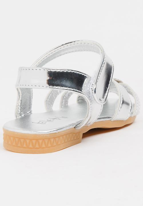 Pop Candy - Sandal with Heart Detail Silver