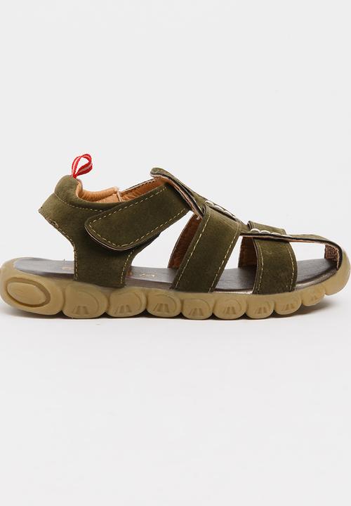 Pop Candy - Boys Sandal Khaki Green
