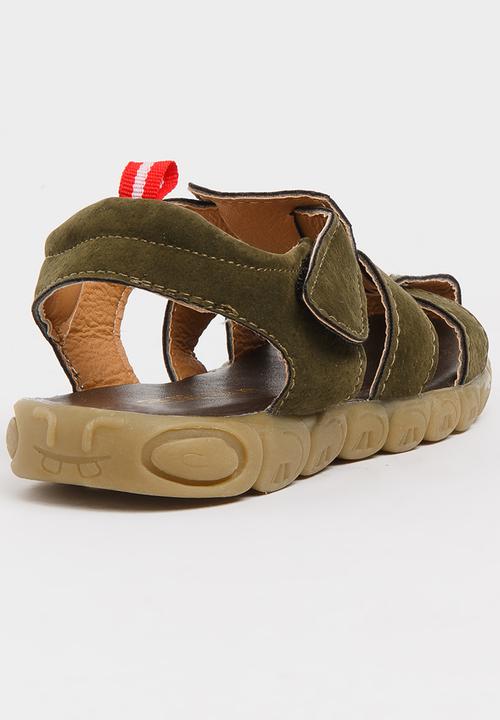Pop Candy - Boys Sandal Khaki Green
