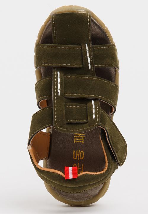 Pop Candy - Boys Sandal Khaki Green