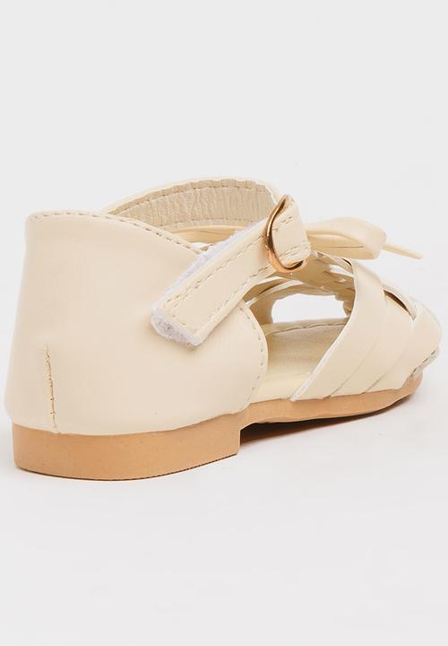 Pop Candy - Girls Cage Sandal Stone