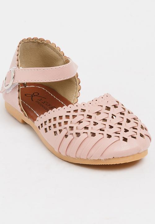Pop Candy - Girls Cage Sandal Pale Pink