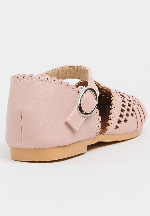 Pop Candy - Girls Cage Sandal Pale Pink