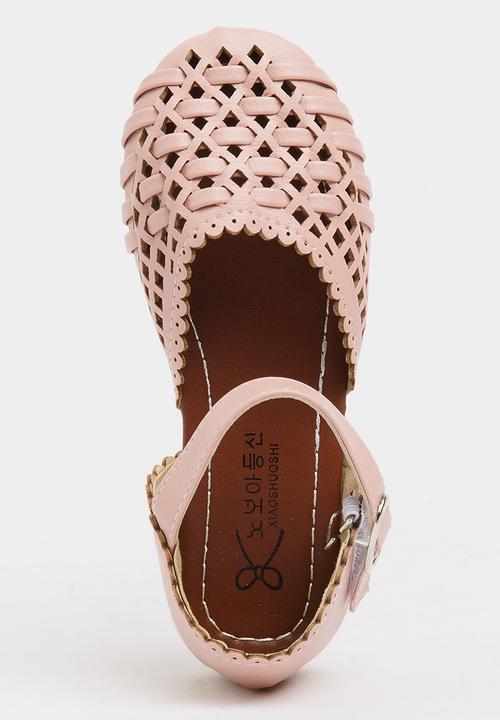 Pop Candy - Girls Cage Sandal Pale Pink