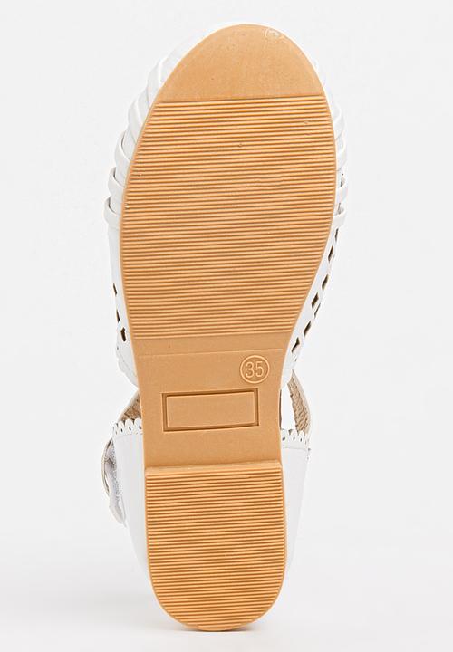 Pop Candy - Girls Cage Sandal White