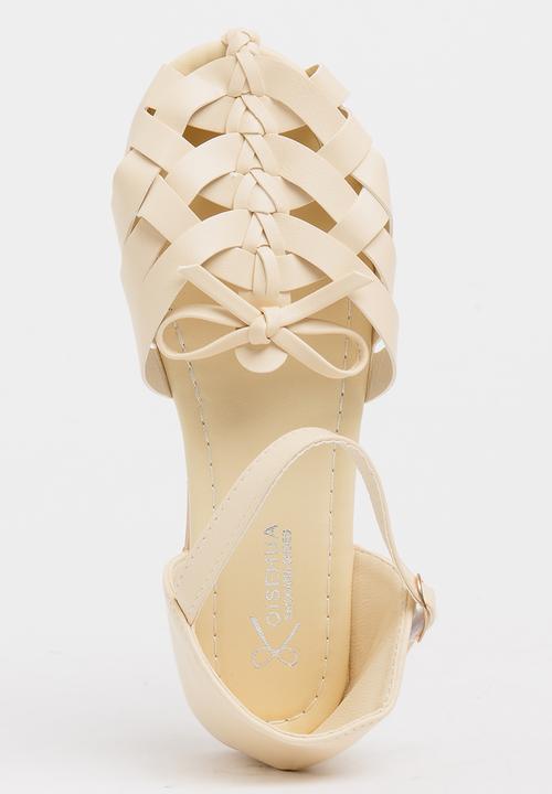 Pop Candy - Girls Cage Sandal Stone