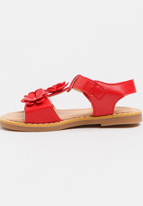 Pop Candy - Flower Sandal Red