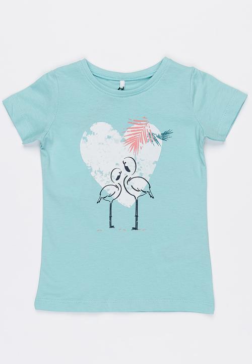Name It - Printed Tee Aqua