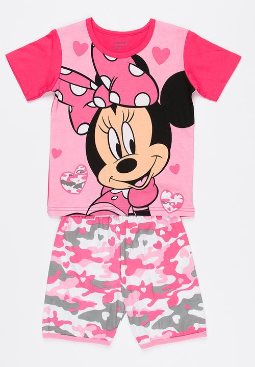 Pop Candy - Girls Printed PJ Set Mid Pink