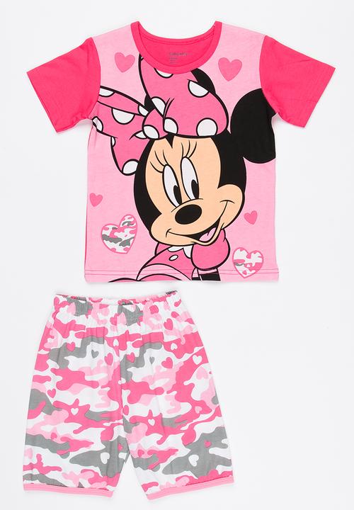 Pop Candy - Girls Printed PJ Set Mid Pink