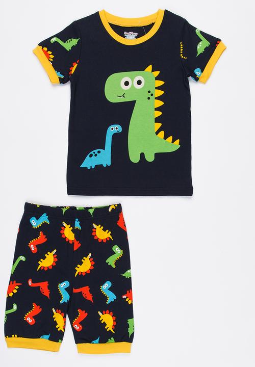 Pop Candy - Boys Printed  PJ Set Navy