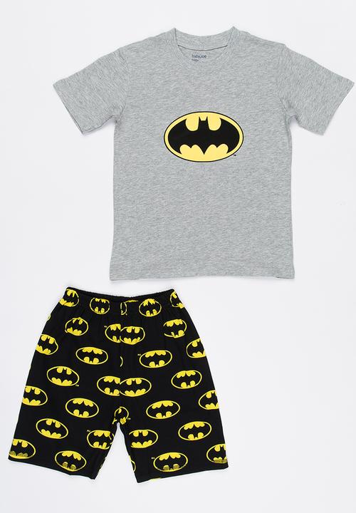 Pop Candy - Boys Printed  PJ Set Grey