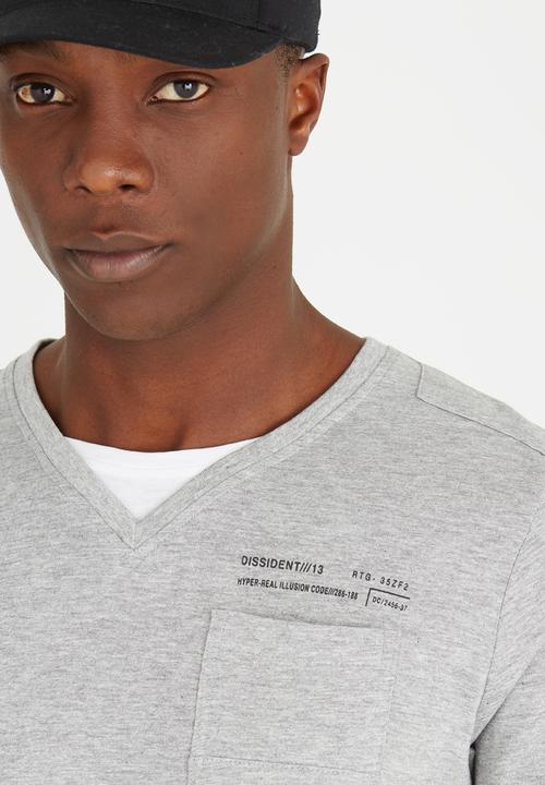 Dissident - Veyer Tshirt Grey Melange