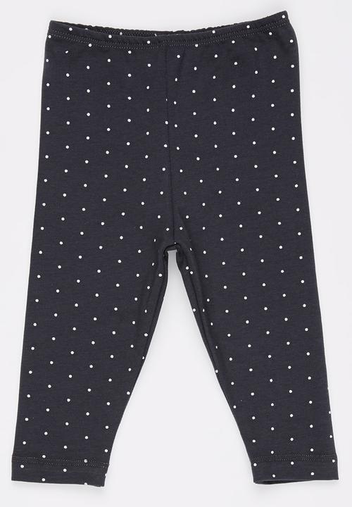 Just chillin - Girls Leggings Charcoal