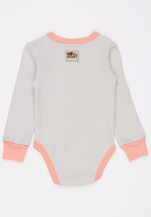 Just chillin - Girls Onsie Grey Melange