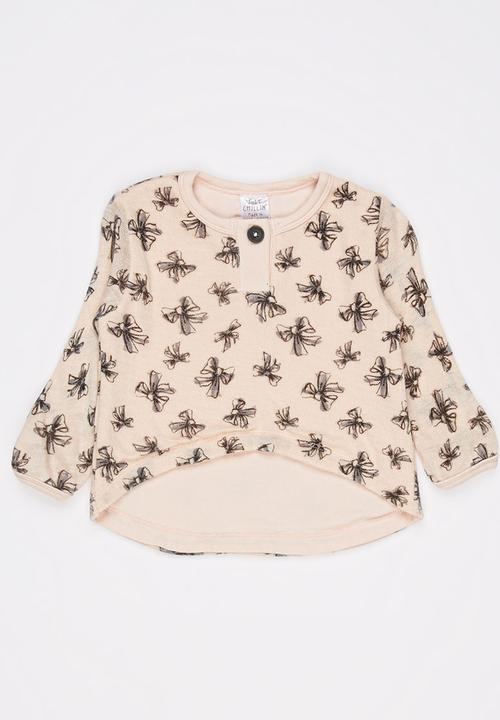 Just chillin - Girls Top Pale Pink