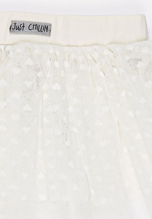 Just chillin - Tulle Skirt Cream