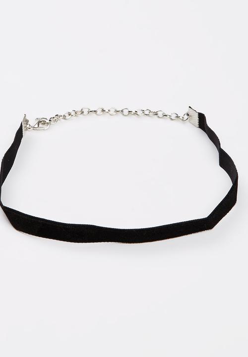 Jewels and Lace - Velvet Choker Black