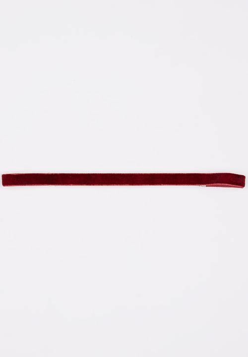 Jewels and Lace - Velvet Choker Burgundy