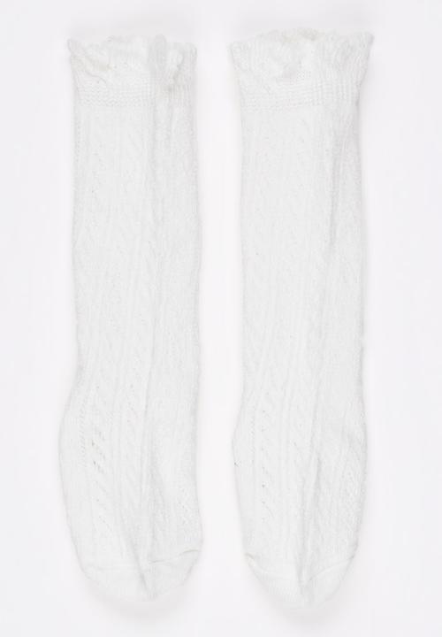Pop Candy - Hi Sock White