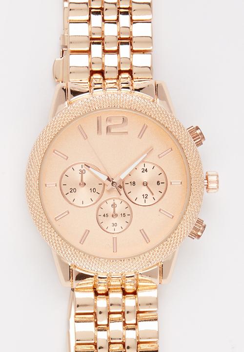 rose gold boyfriend watch