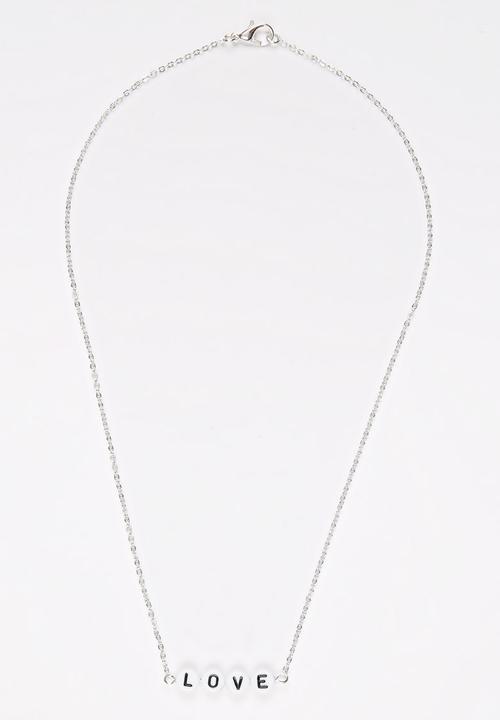 Jewels and Lace - Love Necklace Multi-colour