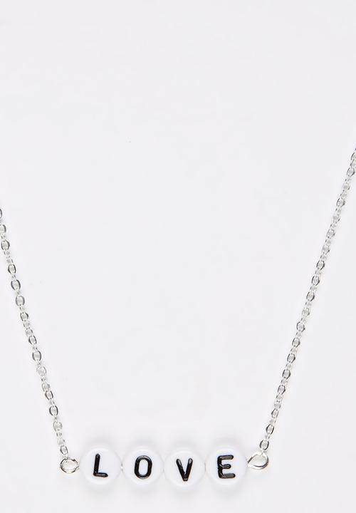 Jewels and Lace - Love Necklace Multi-colour