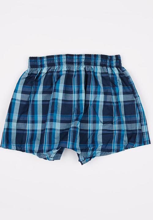 Jockey - 1 PK  Boys Woven Boxer Dark Blue