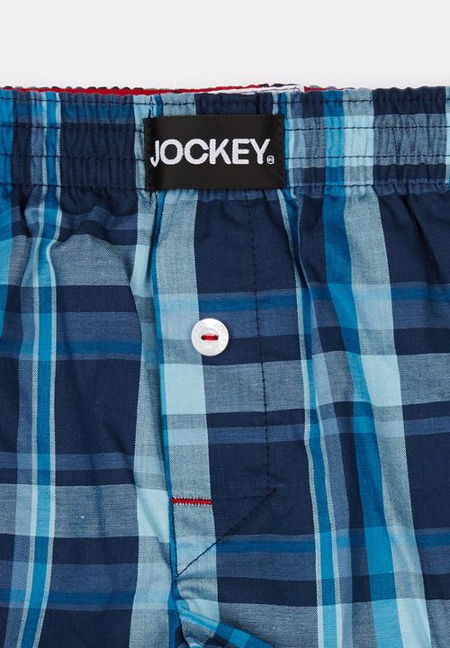 Jockey - 1 PK  Boys Woven Boxer Dark Blue