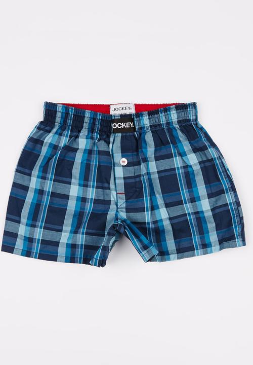Jockey - 1 PK  Boys Woven Boxer Dark Blue