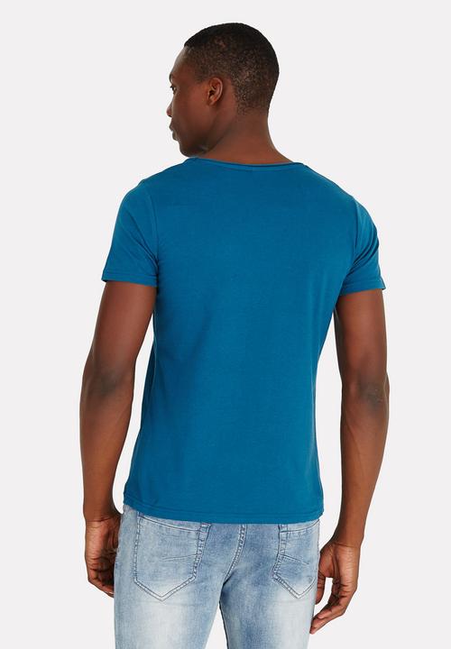 Unruly - Raw V-Tee Blue