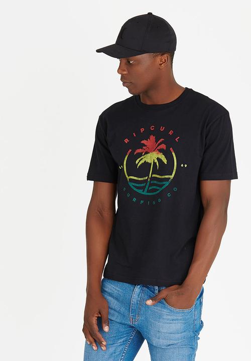 Rip Curl - Palm Wave T Shirt Black