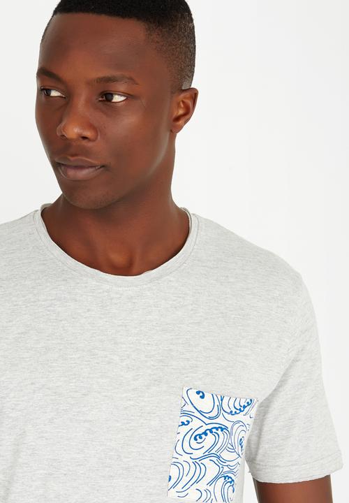 Only & Sons - Thor Pocket Tee Grey Melange