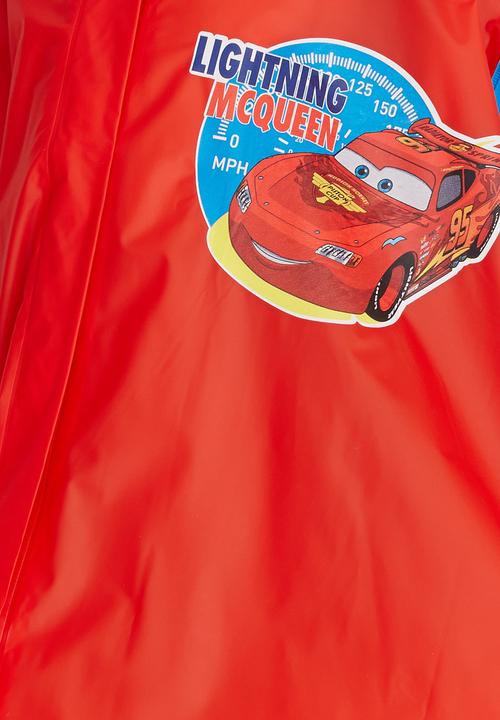 Character Fashion - Cars Rain Poncho Red