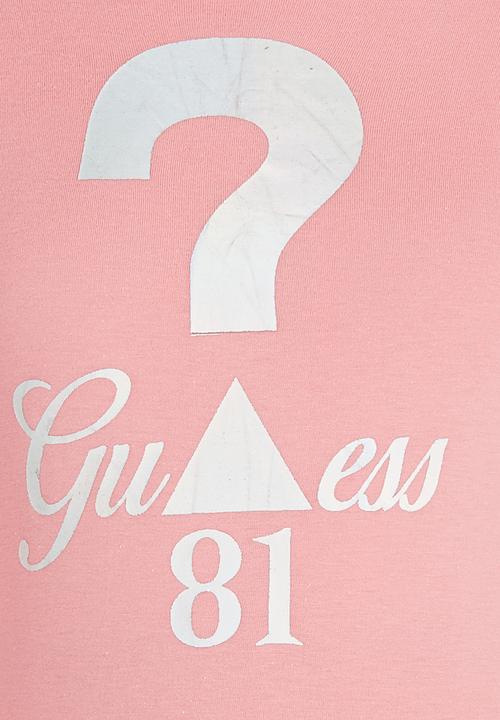 GUESS - Question Tee Pale Pink