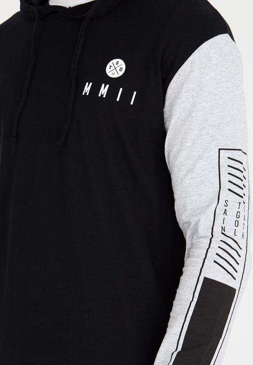 St Goliath - Ricochet Hooded Long Sleeve Black