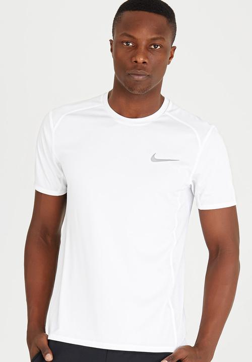 Nike - Nike Dry Miler Running Top White